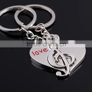 Wholesale Stylish New Designs Fashion Keychain 2014 Hot Sale Lover Couple Keychain thumbnail-1