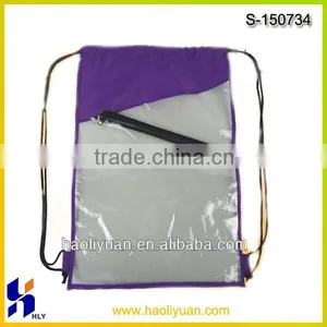Cheap Clean Drawstring Mesh Beach Backpack thumbnail-1