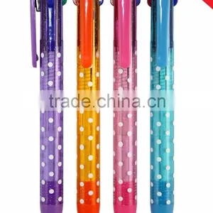 Click Dot Design Plastic Multi Color Ball Pen thumbnail-1