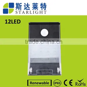 12 Led Triangle Shell 240lm High Brightness IP65 PIR Sensor Solar Led Wall Light thumbnail-1