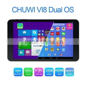 In Stock Original CHUWI VI8 WIN 8.1+Android 4.4 Dual OS 64bit Quad Core 1.8Ghz 2GB +32G 2.0MP 1280x800P Tablet PC thumbnail-2