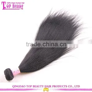 7A Grade Italian Yaki Straight 16 Inch Hair Weave Wholesale High End Quality Ebony Yaki Hair Weave thumbnail-4