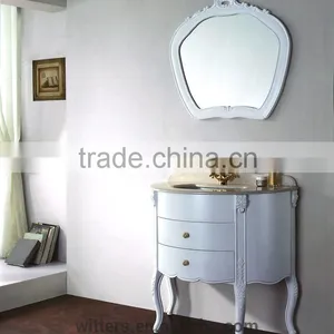 Antique White Bath Vanity With Drawers in Cottage WTS141 thumbnail-1
