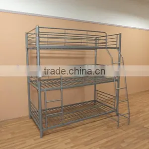 3 Person Bunk Bed,Bunk Bed for Three Persons,Triple Bunk Bed Used in Dormitory Apartment Bed thumbnail-2