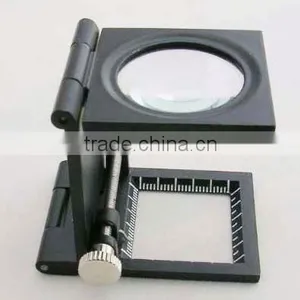 9005D Glass Lens Magnifier With Zinc Alloy Black Frame ,8x Optical Glass, With Calibration thumbnail-1