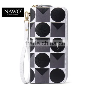 Zipper Ladies Long Purse Leather Clutch for Coin and Cell Phone thumbnail-6