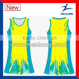 Cool Dry 100% Polyester Sublimated Netball Jersey thumbnail-1