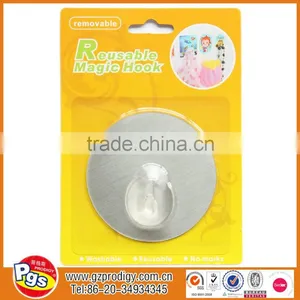 Houseware Items Adhesive Reusable Hook Plastic Hook for Glass thumbnail-1