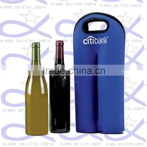 Neoprene Single Insulated Bottle Cooler Wine Tote Bag thumbnail-2