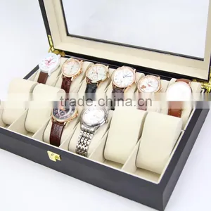 Fashionable Watch Box,Luxury Box Case Wholesale, 12 Grid Display Packaging Wooden Watch Boxes thumbnail-5