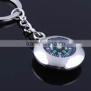 Wholesale Compass Metal Key Chains/Business Gift Compass Keychains and Keyrings thumbnail-1