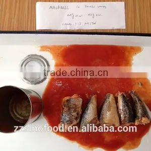 Cheap Canned Food Canned Mackerel in Tomato Sauce thumbnail-1