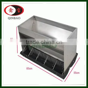 Pig Feeding System Five Holes Stainless Steel Double Side Automatic Pig Feeder thumbnail-1