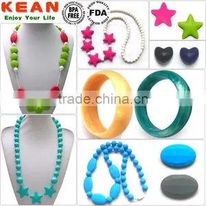 New Fashion DIY Baby Teething Chewable Beaded Necklace thumbnail-1