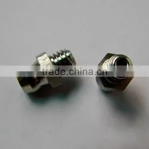 Clear Zinc Good Quality Steel Grease Nipple 1/4"-28UNF Straight thumbnail-2