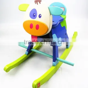 Wooden Rocking Horse Toy Customized Factory thumbnail-2