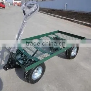 Collapsible Folding Utility Wagon Garden Cart With Large Beach Tires thumbnail-2