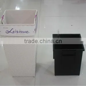 Rattan Plaited Articles Flowerpot,flower Pots,plastic Gardening Pots,square Flowerpot Tall thumbnail-1