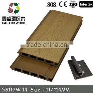 Anti-uv Decorative Hdpe Wood Wall Panel for Exterior Wall Cladding thumbnail-1