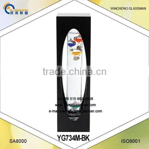 Galileo Thermometer With Wooden Frame YG734M-BK thumbnail-1