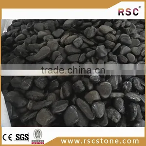Glow in the Dark Black Round Pebble Stone thumbnail-1