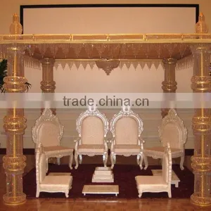 Indian Wedding & Mehandi Crystal Mandap Stage thumbnail-1