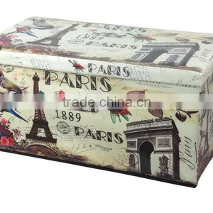 Faux Leather Folding Storage Ottoman Bench Foot Rest Stool Seat Footrest 80*40*40cm thumbnail-1