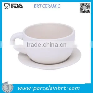 High Quality Latte Ceramic Coffee Cup With Saucer thumbnail-1