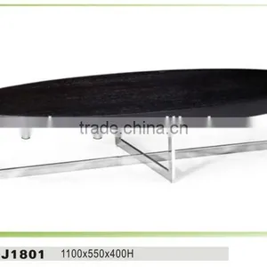 Stylish Round Coffee Table,Wooden Top Coffee Table With Stainless Steel With High Quality thumbnail-1
