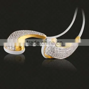 For Iphone5/6/6s/plus In-ear Earphone, Luxury Earphone With Crystal for Music,luxury Earphone thumbnail-2