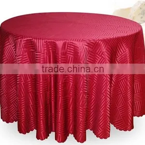 Hotsale Mahogany Jacquard Table Cloth for Hotel Restaurant Weddings thumbnail-1