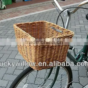 Hand Woven Shopping Wicker Bike Basket thumbnail-1