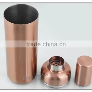 Stainless Steel Vodka Cocktail Shaker With Copper Finish thumbnail-2