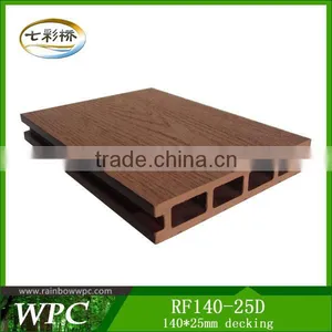 Size 140*25 mm WPC Hollow Decking, PE Decking thumbnail-1