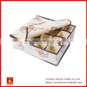 High Quality Non-woven 9 Grid Socks/bra/briefs Storage Box thumbnail-2