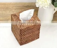Rattan Tissue Paper Box Holder thumbnail-1