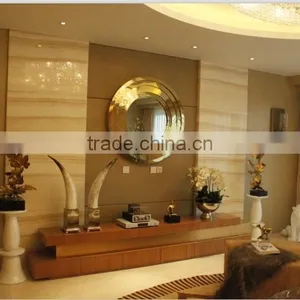 Stainless Steel Framed Wall Decorative Mirror In Hospitality Project thumbnail-5