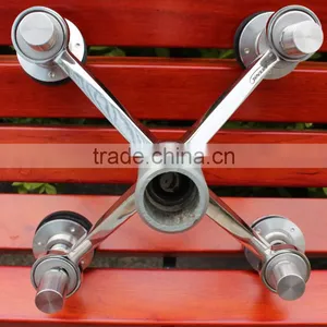 Stainless Steel Glass Curtain Wall Spider Fitting Stainless Steel Routel YK-8101 thumbnail-3