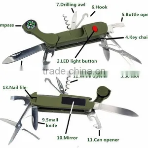 Multifunction Outdoor Survival Camping Knife With LED Light thumbnail-3