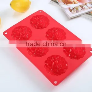 Flower Muffin Mold, Food Grade Silicone Bakeware Cake Pan,cupcake Mold,pastry Tools thumbnail-1