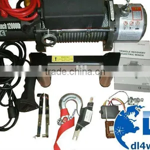 4WD Car Towing 4x4 Recovery Small Electric Winch 12/24V Electric Winch thumbnail-1