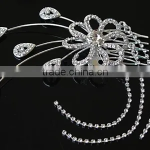 H172-191 2015 Fashion Jewelry Cheap Wedding Magic Hair Combs thumbnail-1