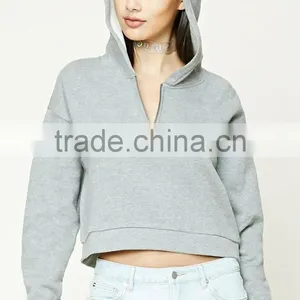Wholesale Oversized Women Fashion Hoodie Long Sleeves Zip-Up Thin Hoodies Zipper Hoodie thumbnail-5