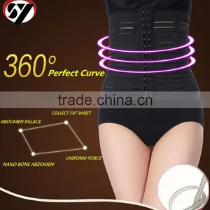3 Hooks Black Postnatal Breathable Free Sample Belly Shaper Body Shaper for Women thumbnail-1