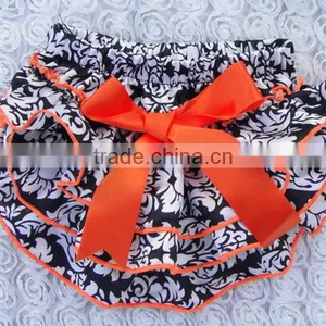 Top Quality Rand Baby Boutique Clothes With Bow / Halloween Baby Underwear /ruffle Baby Panties Bloomer thumbnail-3