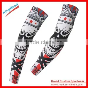 Sport Arm Sleeves UV Sun Protect Anti-slip Basketball Armband Tattoo Cover thumbnail-4
