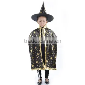 Wholesale Good Quality Bright Colorful Halloween Party Cosplay Cloaks for Children thumbnail-6