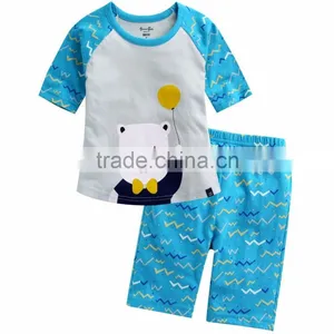 New Arrival 2017 Cotton Fashion Kids Wholesale Children's Clothing Boutique Baby Summer Clothes Family Kids Pajamas thumbnail-4