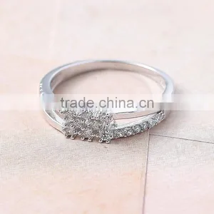 Fashion Jewelry Cheap Wholesale Multi-layered Romantic Sterling Silver CZ Rings for Wedding thumbnail-5