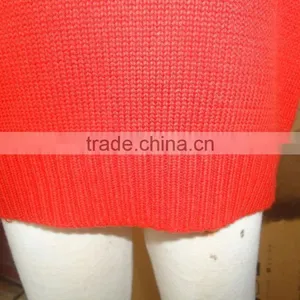 Custom Cheap Unisex Baby Orange V-neck Knitted Nuiform Sweater Vest thumbnail-3